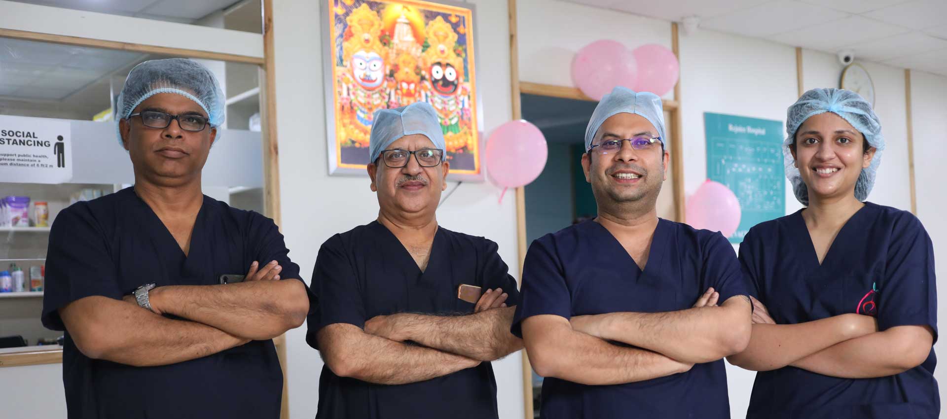 team of doctors at rejoice hospital